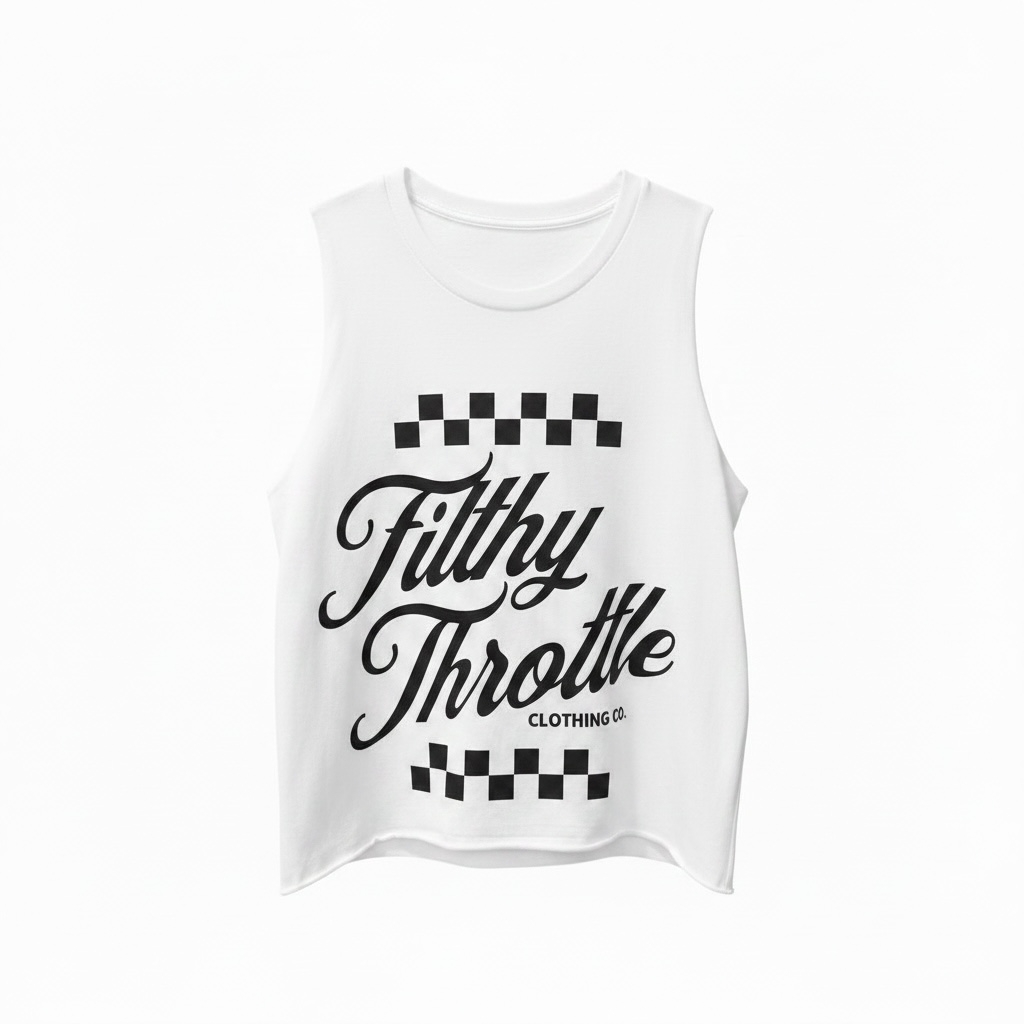 Checkered Filthy Throttle Muscle Tank