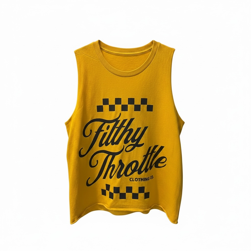 Checkered Filthy Throttle Muscle Tank